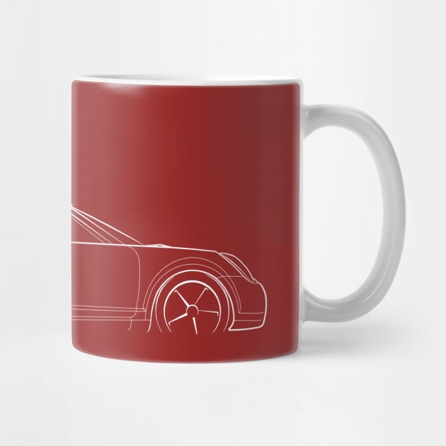 2002 Toyota MR2 W30 - profile stencil, white by mal_photography